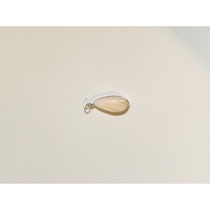 Vintage Shell Elegant Teardrop Pendant in Cream